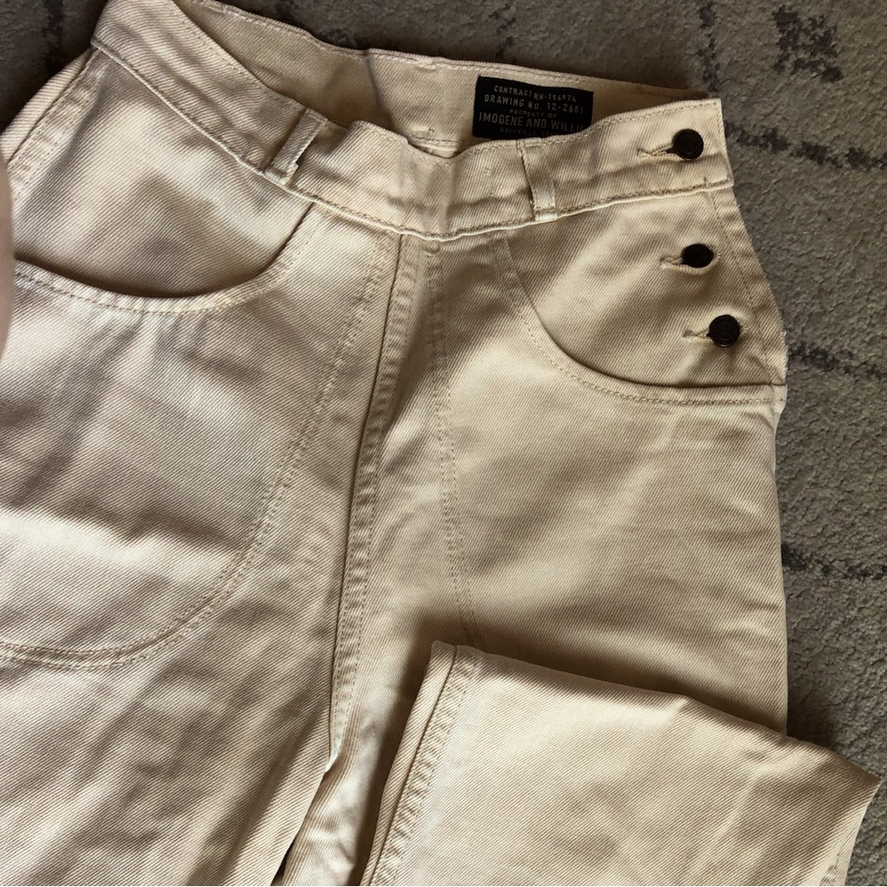 Imogene and Willie beige denim